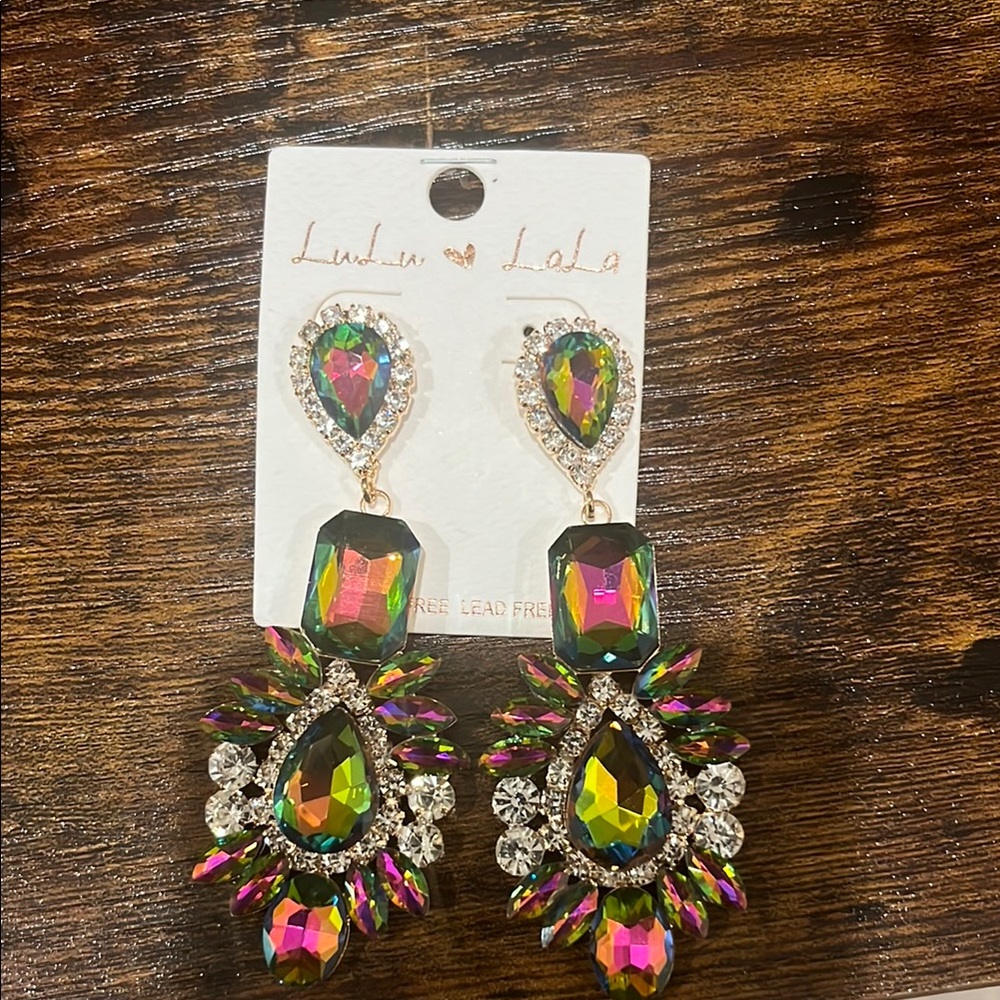 Multicolor Statement Earrings